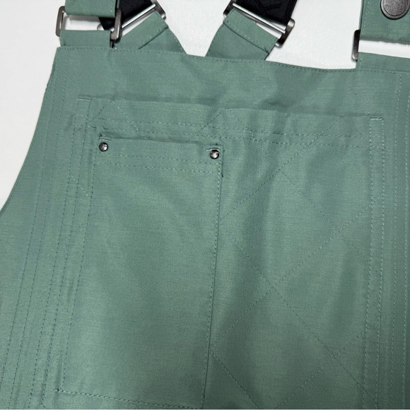 Roxy Snow Bib Pants Adjustable Straps Waterproof Fabric Insulated Green W S NWT - Picture 13 of 13